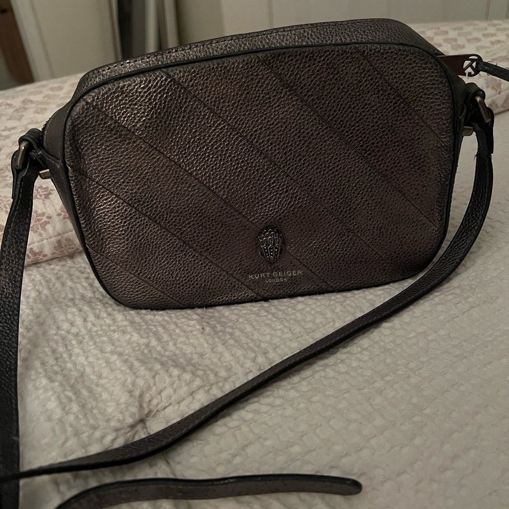 Kurt Geiger Black Quilted Crossbody Bag